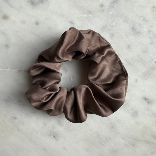 Silky Scrunchie - Taupe