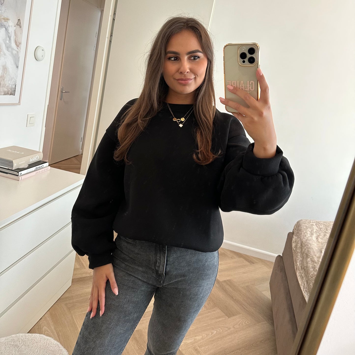 Kyenna Sweater - Zwart